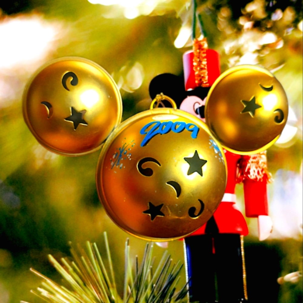 Disney Jingle Bell Mickey Head Ornament